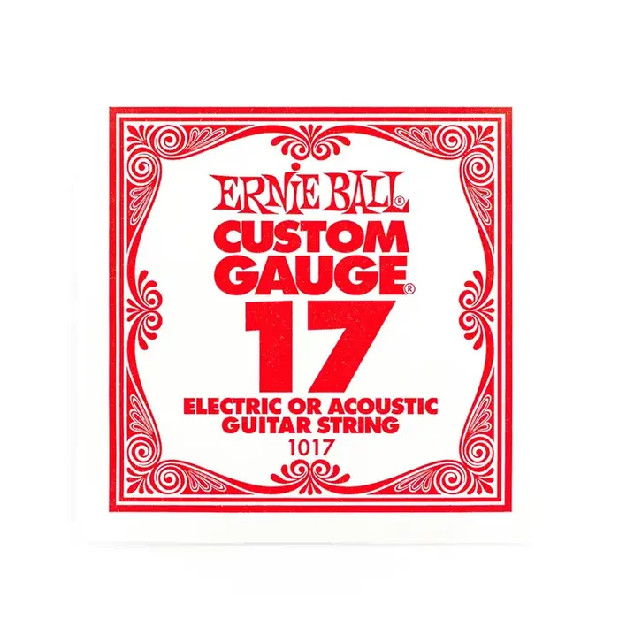 Ernie Ball Plain Steel 17 (.017″) Single Guitar String