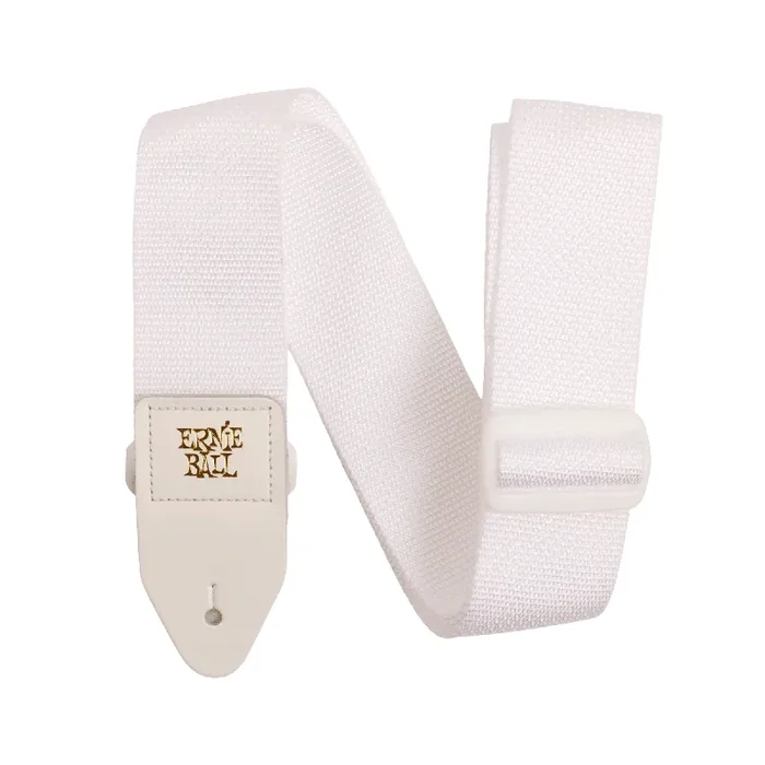 Ernie Ball Polypro Guitar Strap, All White