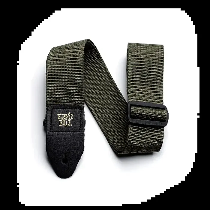 Ernie Ball Polypro Guitar Strap, Olive Green