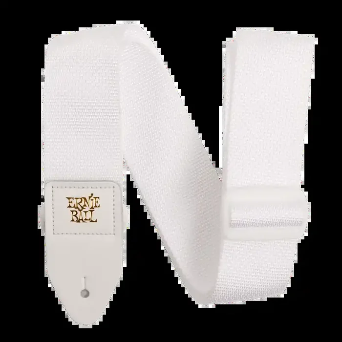 Ernie Ball PolyPro White & White Guitar Strap