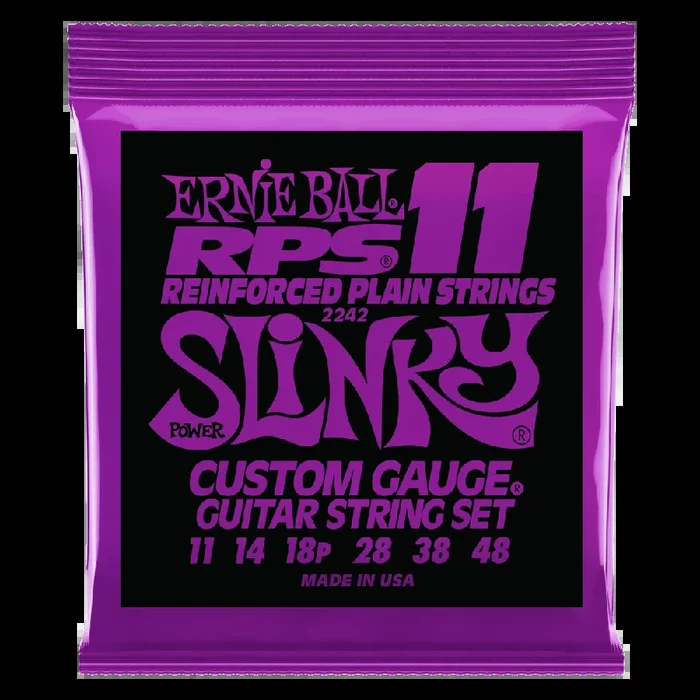 Ernie Ball Power Slinky RPS Nickel Wound Electric Guitar Strings 11-48 Gauge