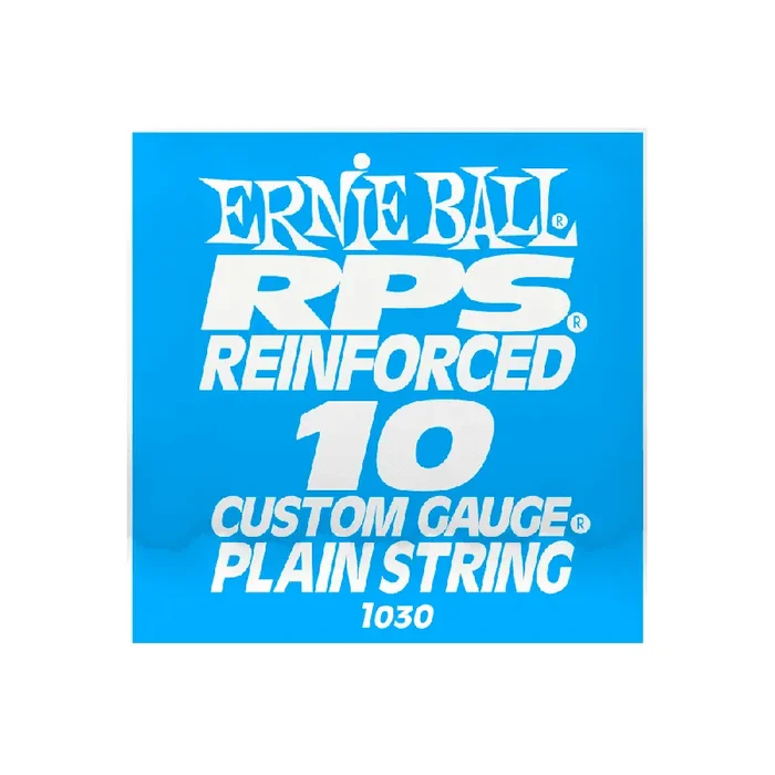 Ernie Ball RPS Reinforced Plain Steel 10 (.010″) Single Guitar String