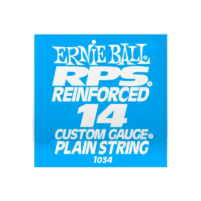 Ernie Ball RPS Reinforced Plain Steel 14 (.014″) Single Guitar String