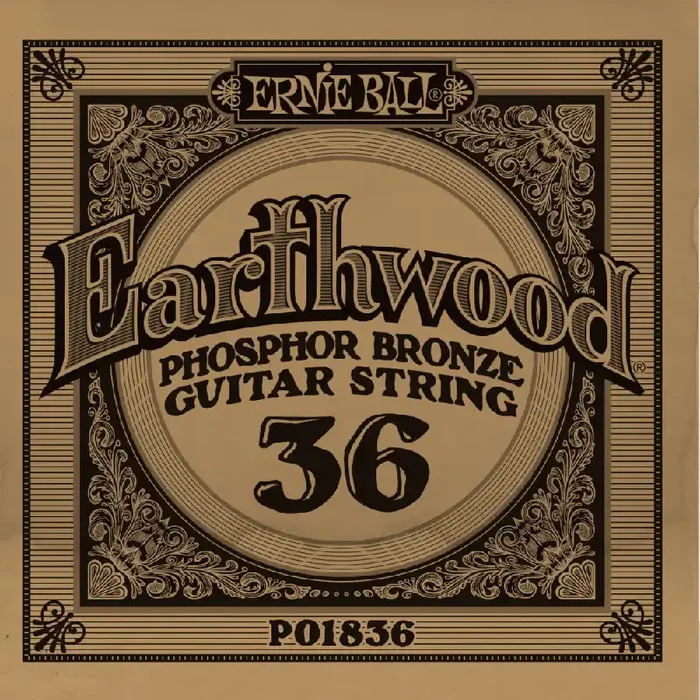 Ernie Ball Slinky Phosphor Bronze .036w Acoustic Guitar Single String