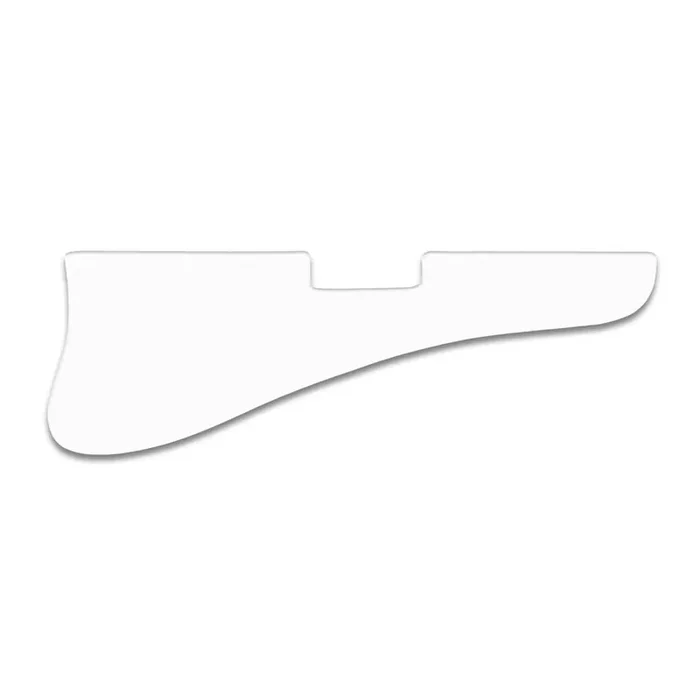 Es-125T – Solid Shiny White .090″ / 2.29mm thick, with bevelled edge