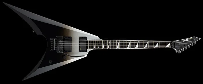 ESP E-II Arrow FR Electric Guitar Black Silver Fade