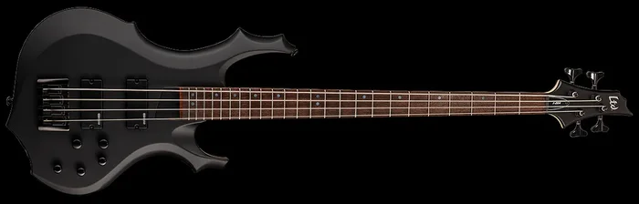 ESP LTD F-204 4 String Electric Bass Guitar Black Satin
