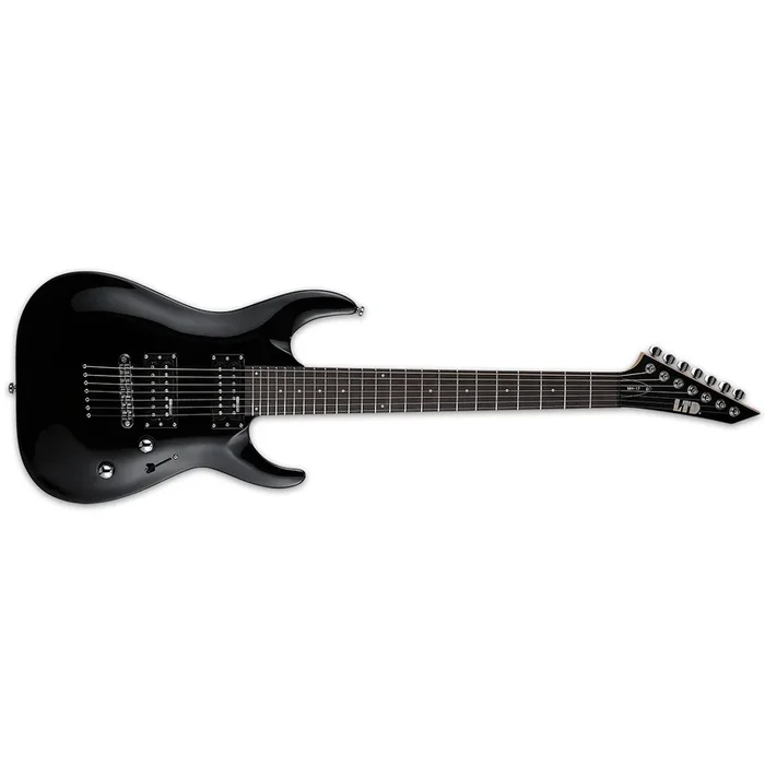 ESP LTD MH-17 Electric Guitar 7-String Black w/ Gig Bag – LMH-17KITBLK