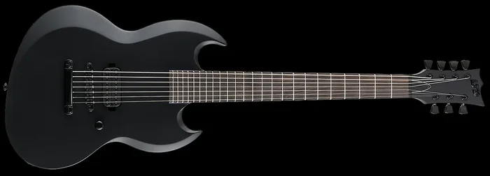 ESP LTD VIPER-1007 Black Metal Electric Guitar Black Satin