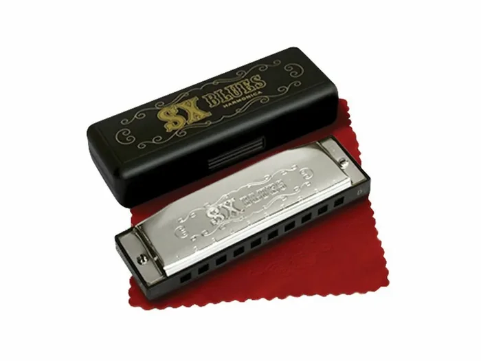 Essex Diatonic Blues Harmonica Key F 10 Hole Harmonica with Case