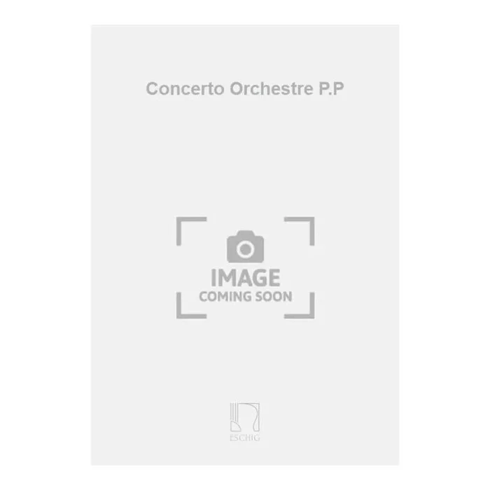 Estévez, Antonio – Concerto Orchestre P.P