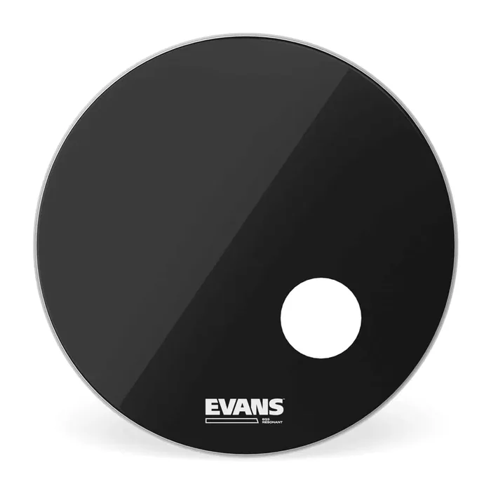 Evans EQ3 Black Resonant Bass Drum Head 22″