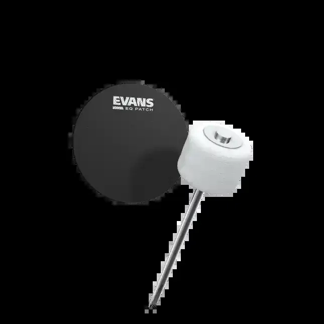 Evans EQPB1 EQ Black Nylon Single Bass Drum Patch – Pack Of 2