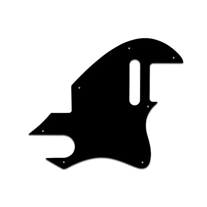 F Hole Tele – Matte Black .090″ / 2.29mm thick, with bevelled edge.