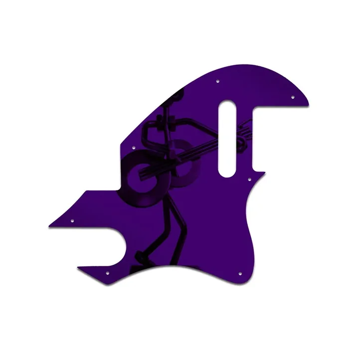 F Hole Tele – Purple Mirror