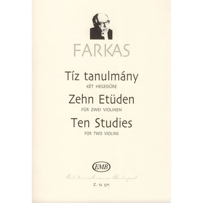 Farkas, Ferenc – Ten Studies for two violins