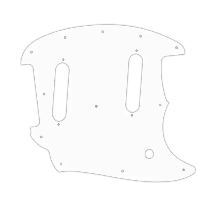 Fender 2017-Present Classic Style Mustang – Solid Shiny White .090″ / 2.29mm thick, with bevelled edge