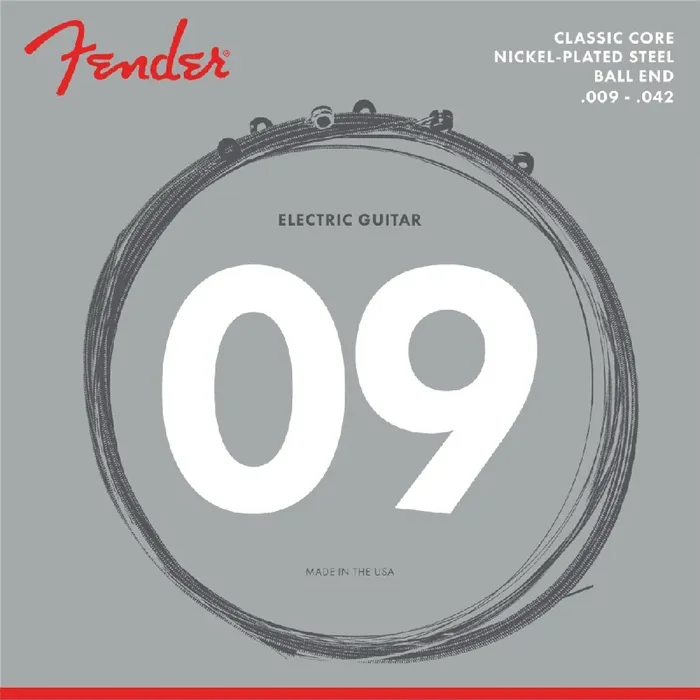 Fender 255L Classic Round Core 9-42 Nickel Electric Guitar Strings