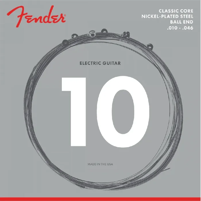 Fender 255R Classic Round Core 10-46 Nickel Electric Guitar Strings