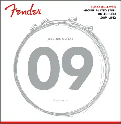 Fender 3250L Super Bullet Nickel Electric Guitar Strings – 9-42
