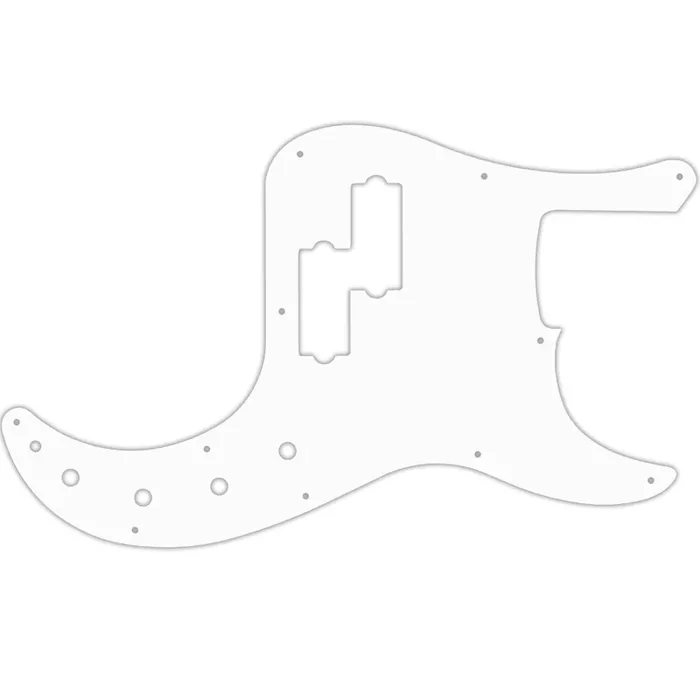 Fender 4 String American Elite 4 String Precison Bass – Solid Shiny White .090″ / 2.29mm thick, with bevelled edge