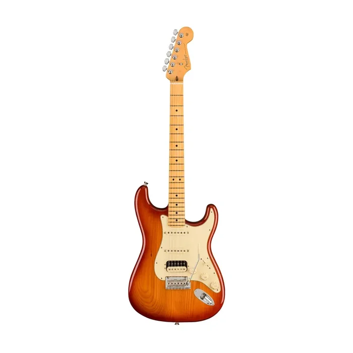 Fender American Professional II HSS Stratocaster Electric Guitar, Maple FB, Sienna Sunburst