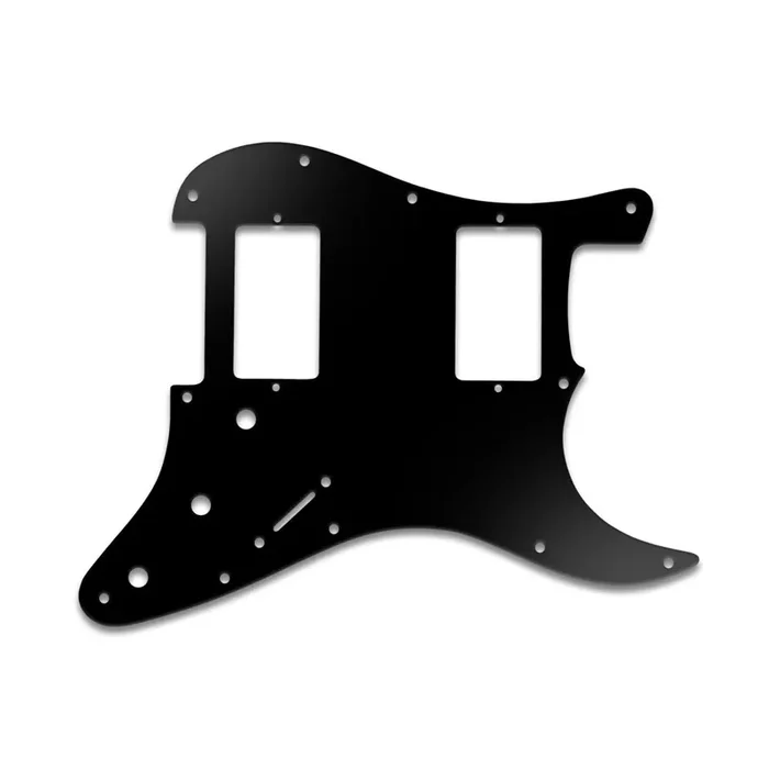 Fender Blacktop Series Strat 2 Humbuckers – Matte Black .090″ / 2.29mm thick, with bevelled edge.