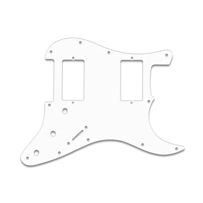 Fender Blacktop Series Strat 2 Humbuckers – Thin Shiny White .060″ / 1.52mm Thickness, No Bevelled Edge