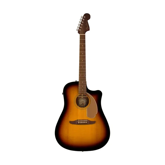 Fender California Redondo Player Acoustic Guitar, Walnut FB, Sunburst