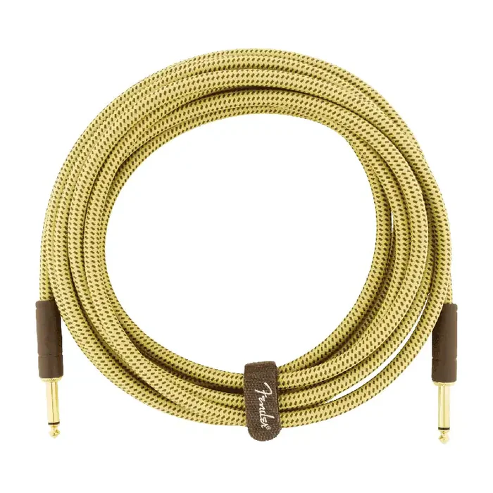 Fender Deluxe Series Tweed Instrument Cable, 15‘ (4.5m), Straight-Straight