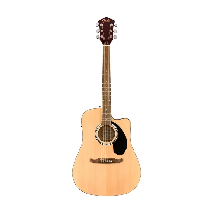 Fender FA-125CE Dreadnought Acoustic Guitar, Walnut FB, Natural