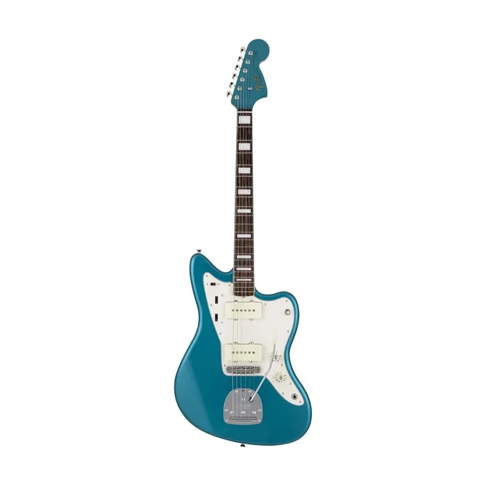 Fender Japan Traditional Late 60s Jazzmaster Electric Guitar, RW FB, Ocean Turquoise Metallic