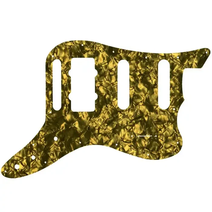 Fender Pawn Shop Bass Vi – Gold Pearl Black/White/Black Lamination