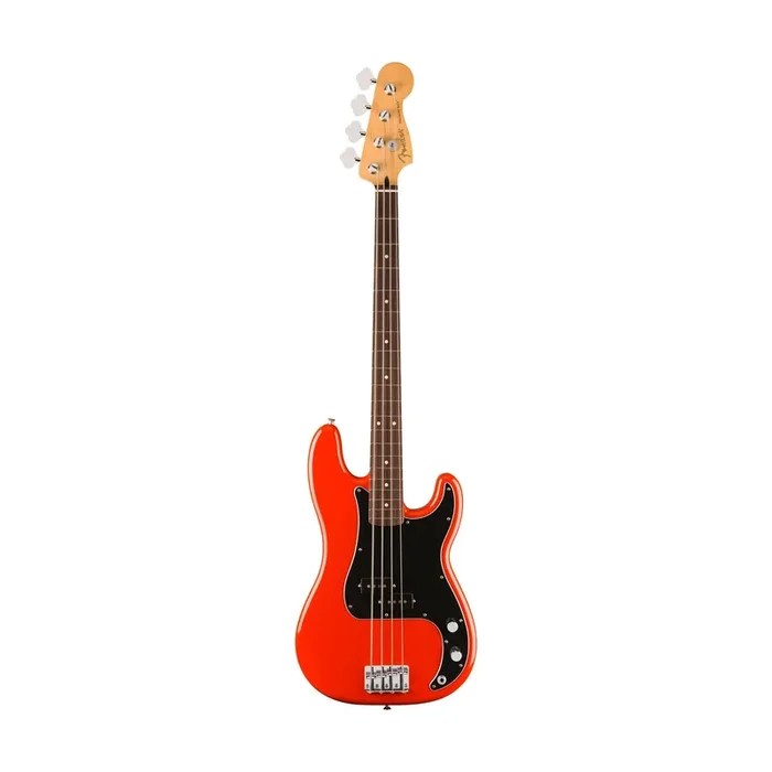 Fender Player II Precision Bass Guitar, RW FB, Coral Red
