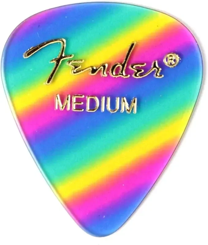 Fender Premium Celluloid Graphic Picks, 351 Shape – 12 Pack