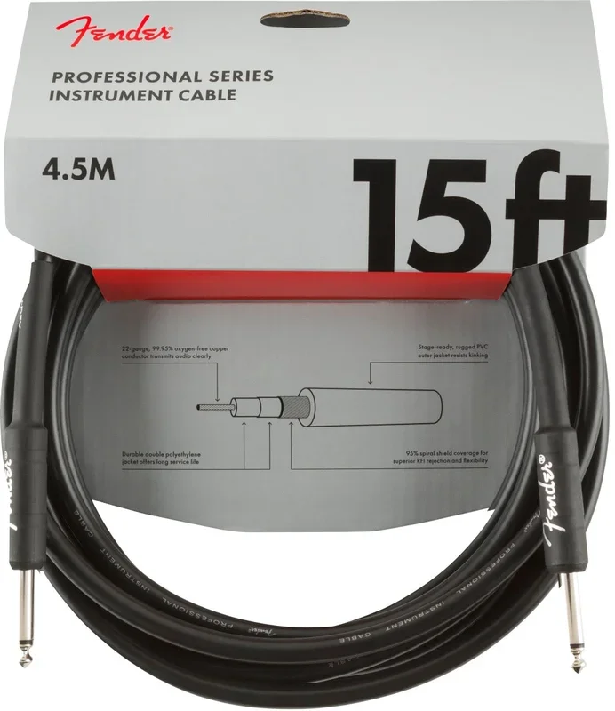 Fender Professional Series 15ft Instrument Cable