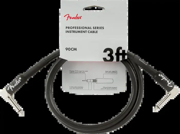 Fender Professional Series 3″ / 90cm Right Angle – Right Angle Jack Cable