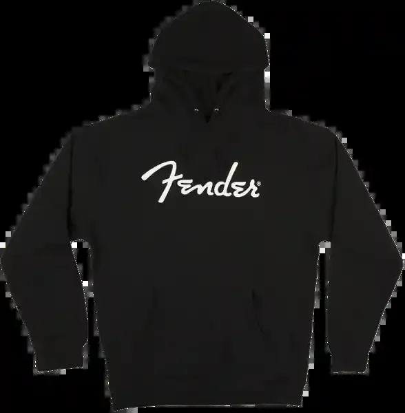Fender Spaghetti Logo Hoodie Large Size – Black
