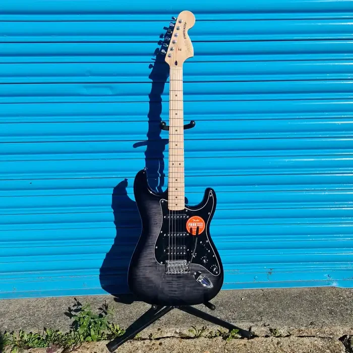 Fender Squier Affinity Stratocaster HSS (FMT) Electric Guitar in Black Burst