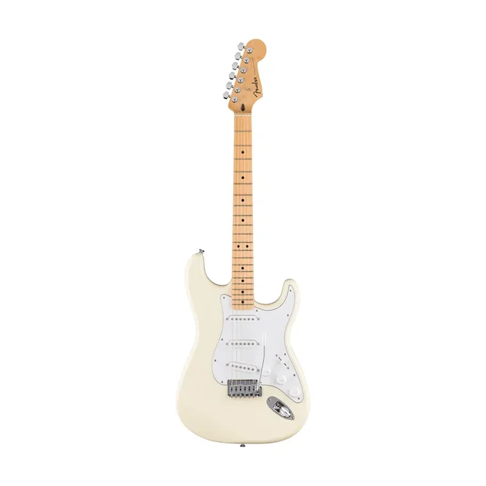 Fender Standard Stratocaster Electric Guitar, Maple FB, Olympic White