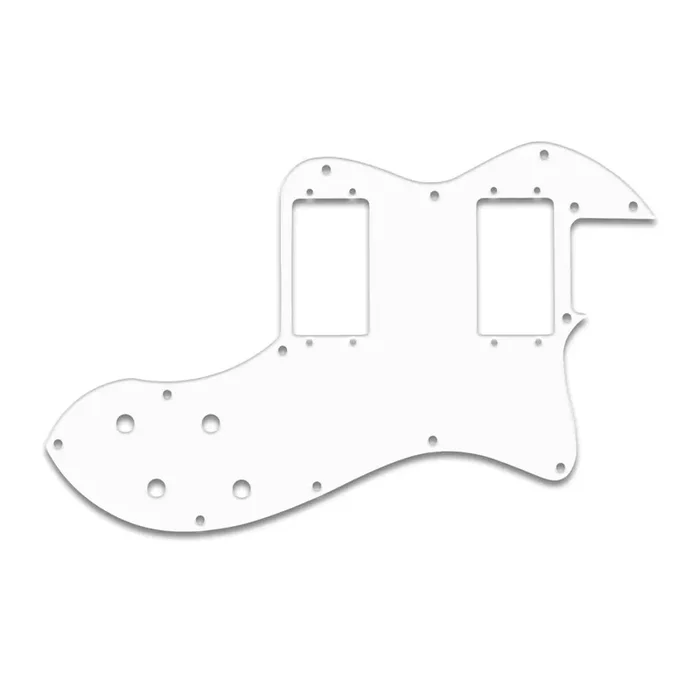 Fender Tele Thinline Deluxe Classic Player – Solid Shiny White .090″ / 2.29mm thick, with bevelled edge