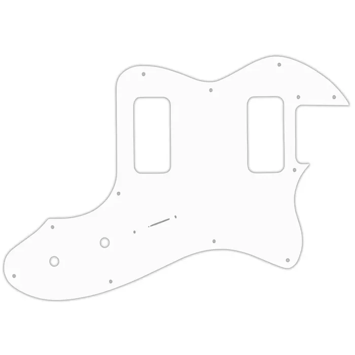Fender Telecaster Thinline Super Deluxe – Solid Shiny White .090″ / 2.29mm thick, with bevelled edge