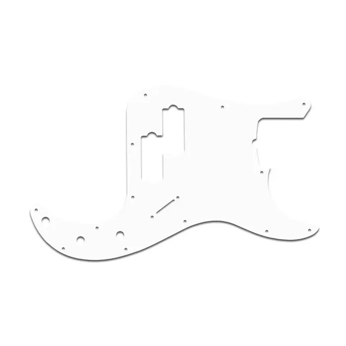 Fender Tony Franklin Signature Series Precision Bass – Thin Shiny White .060″ / 1.52mm Thickness, No Bevelled Edge