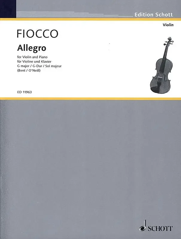 Fiocco Allegro in G Major for Violin and Piano