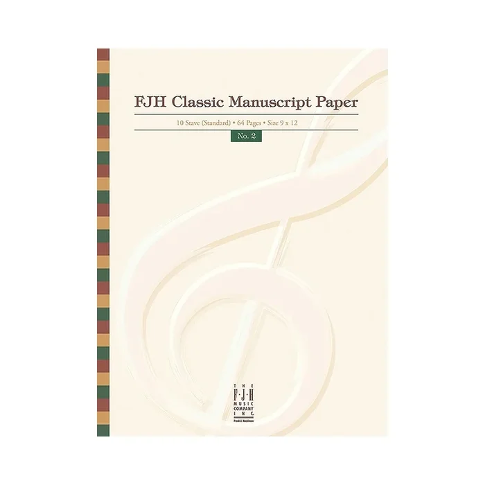 FJH Classic Manuscript Paper No. 2