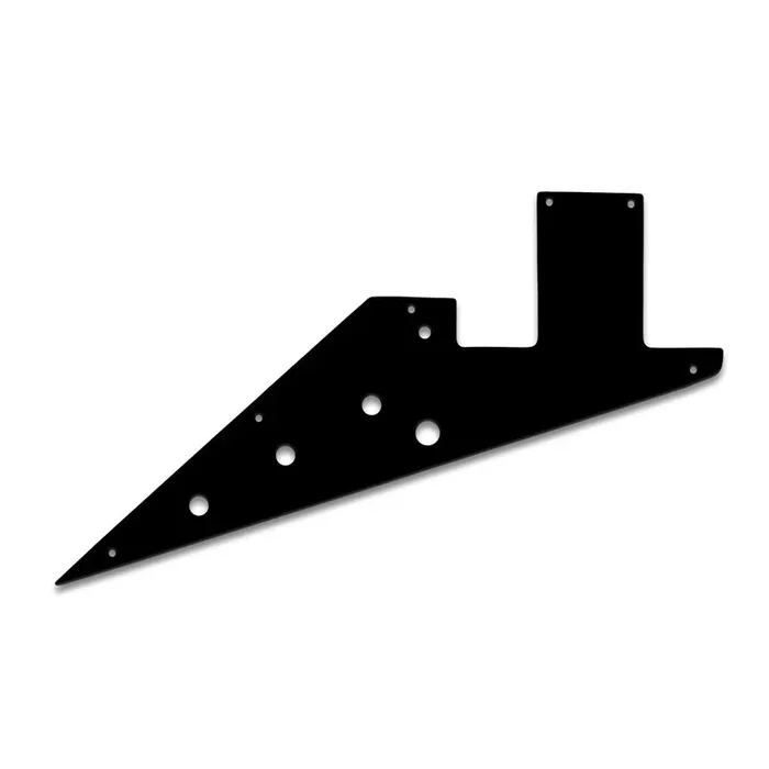 Flying V 58 – Solid Shiny Black .090″ / 2.29mm thick, with bevelled edge