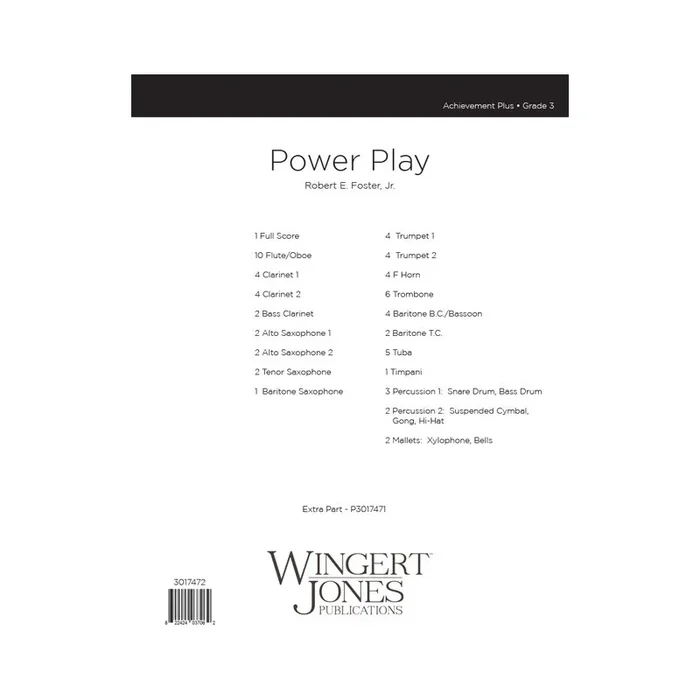 Foster Jr, Robert E. – Power Play – Full Score