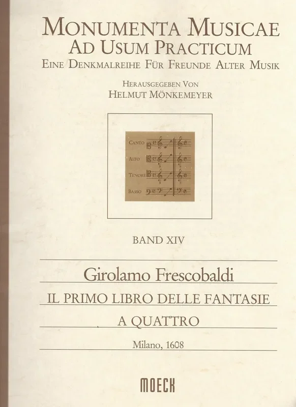 Frescobaldi Il Primo Libro Delle Fantasie a Quattro