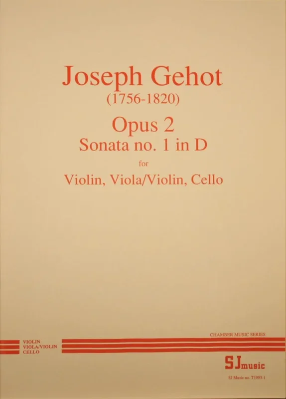 Gehot: String Trio in D Major, Op. 2, No. 1