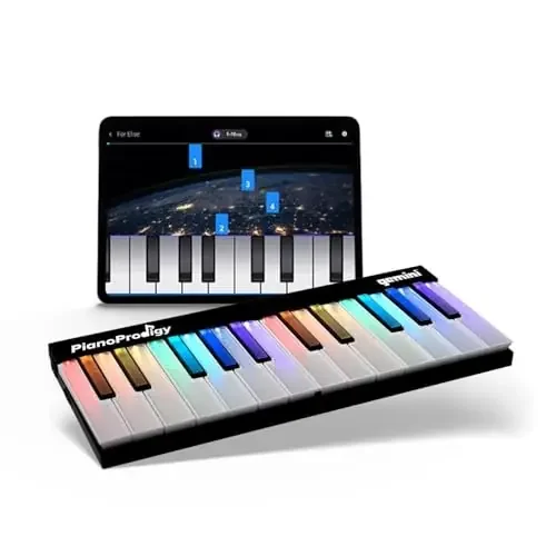 Gemini Sound GPP-101 PianoProdigy 24-Key Smart MIDI Keyboard – Wireless Learning Piano